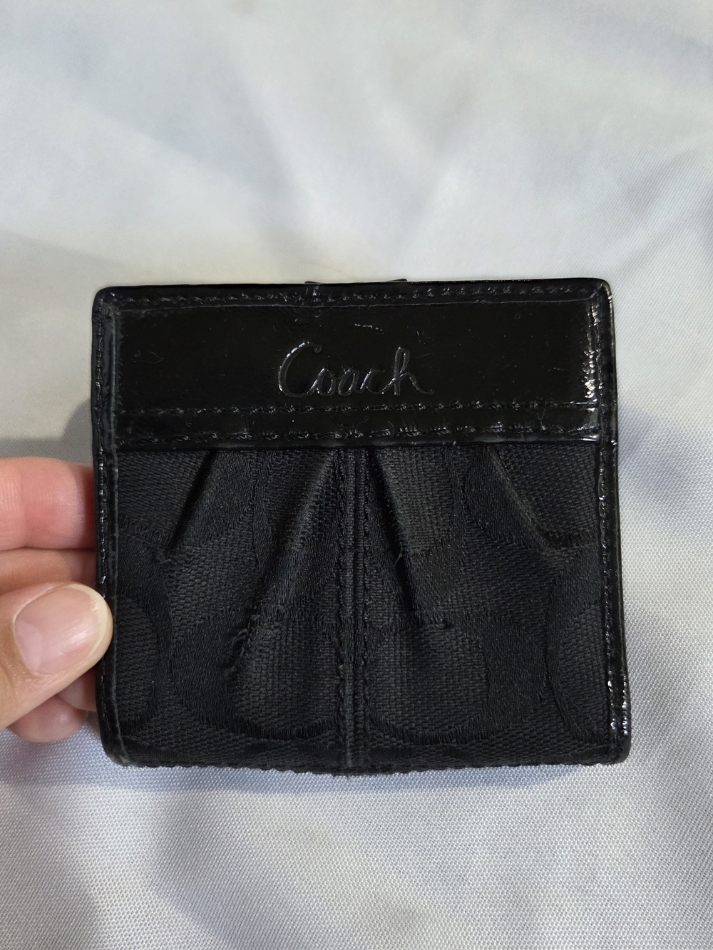 Coach Soho Pleated Signature Mini Bifold Wallet